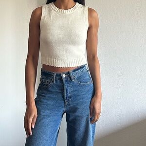 Le Lis Collection Sweater Dress in Ivory